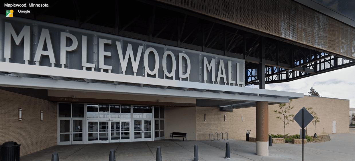 Google Maps Maplewood Mall exterior door number entrance 2