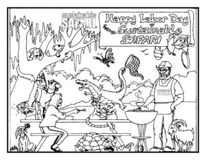 Labor Day coloring page 2022