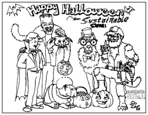 Halloween Coloring Page 2023